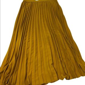 Mustard yellow maxi skirt